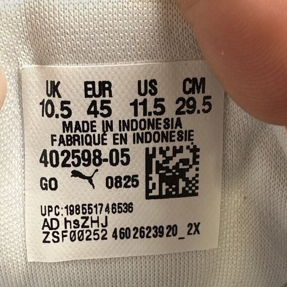 Puma Rebound V6 Mid Mens Sneakers White Black Gum 402598-05 Size 11.5 - Picture 8 of 8